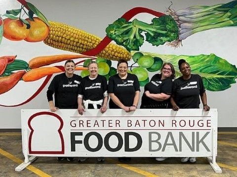 Pathward team volunteers in Baton Rouge, LA
