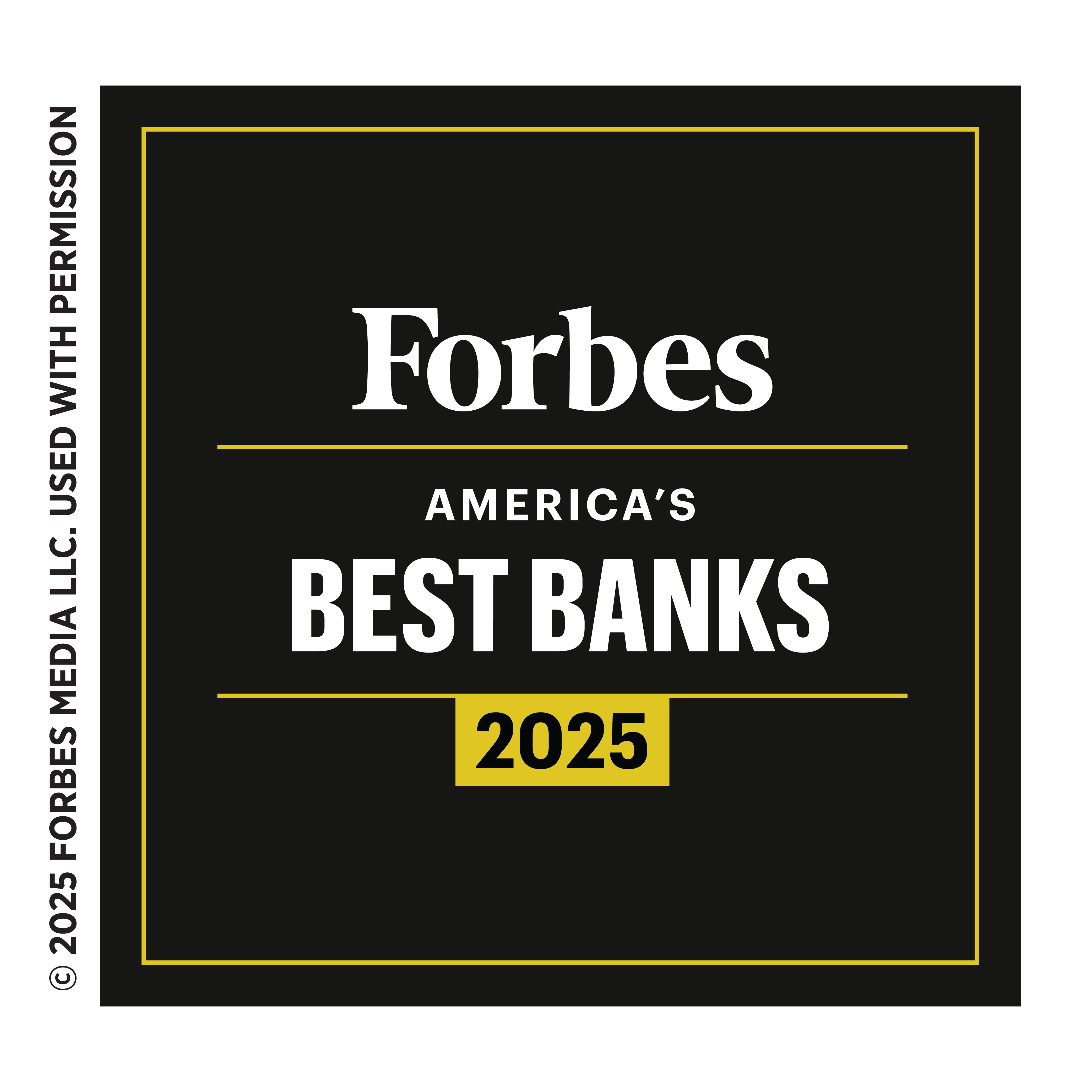 2025-Forbes-Americas Best Banks-Award Logo Goodies - The NewB Award Badge