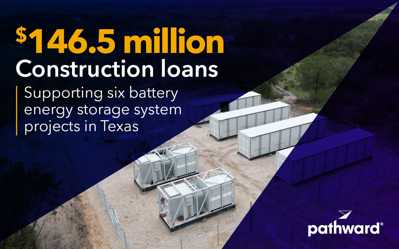 Pathward and NADBank Finance Energy Storage Facility to Support ERCOT Battery Growth